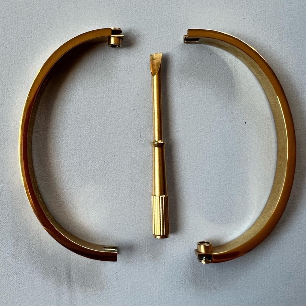 Gold Love Bracelet $75